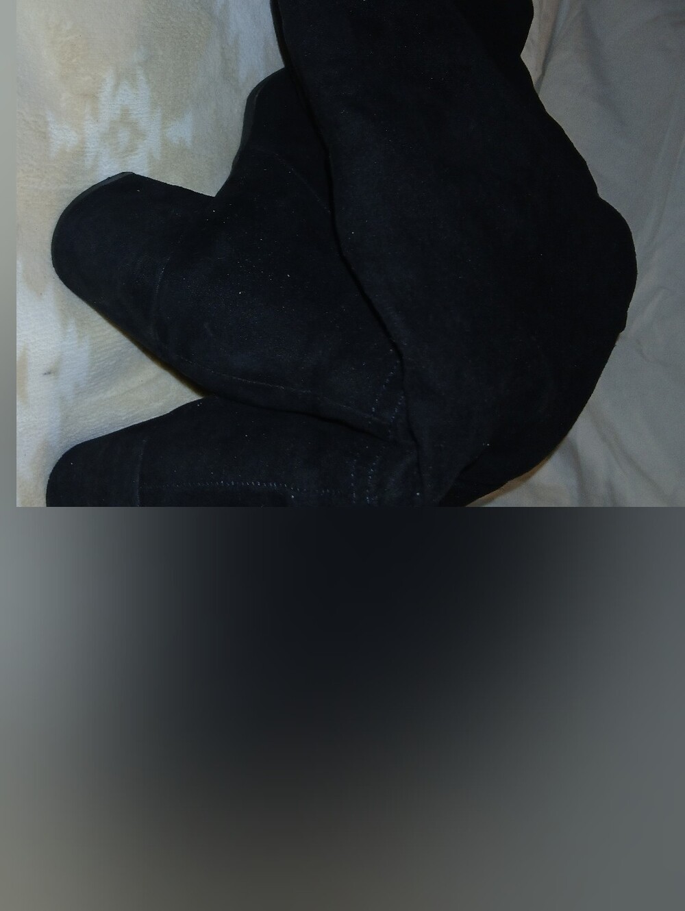 Black Women's Size 11 (Mid Calf ~To Knee) Heel Boots - Picture 3 of 6